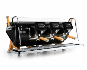 Професійна трьохпостова кавомашина Barista Attitude STORM STANDARD SAEP/3 (Black/Wood) - фото