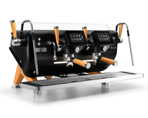 Професійна двопостова кавомашина Barista Attitude STORM FRC SAEP/2 (Black/Wood) - фото
