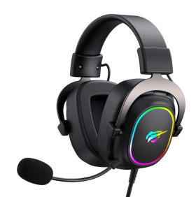 Ігрові навушники з мікрофоном HAVIT H2002P Black Plug USB 7.1  - фото
