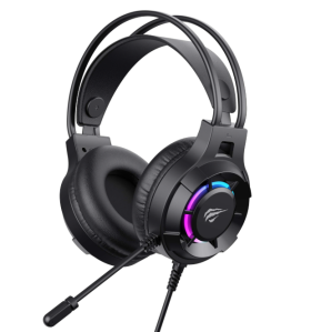 Ігрові навушники з мікрофоном HAVIT H2049d RGB Black  - фото