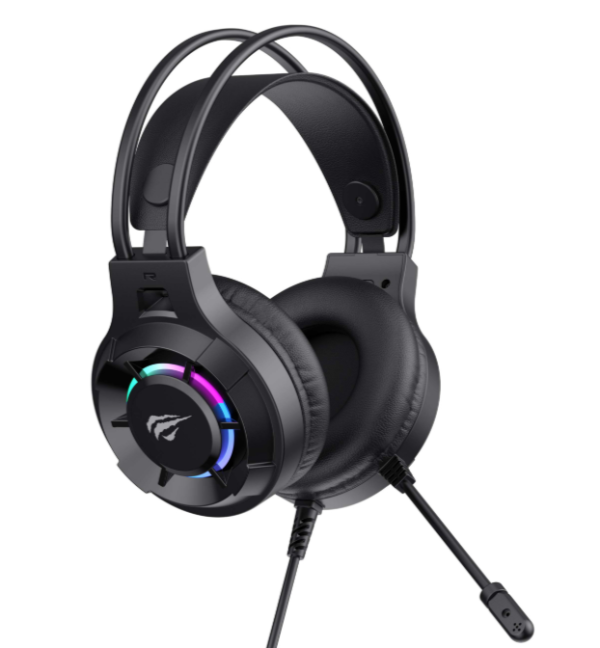 Ігрові навушники з мікрофоном HAVIT H2049d RGB Black  - фото №2