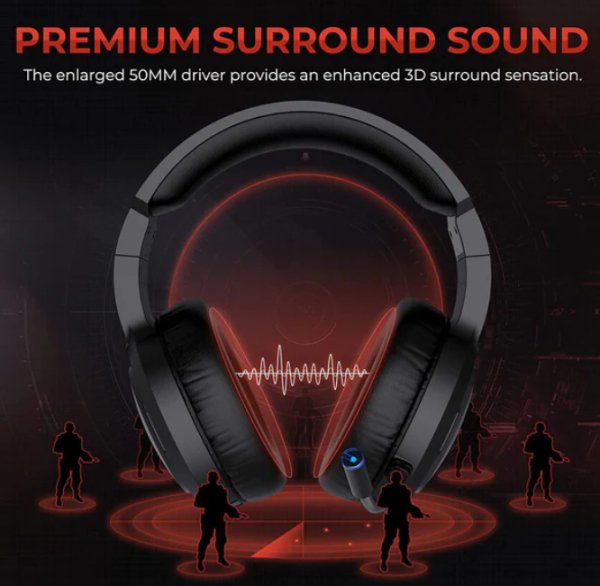 Ігрові навушники з мікрофоном HAVIT HV-H2010d RGB Black  - фото №2