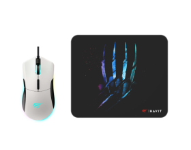 Ігровий набір 2в1 HAVIT MS1037CM Килимок + Миша  - фото
