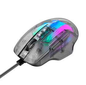 Ігрова миша дротова HAVIT HV-MS1011SE USB Transparent Black  - фото №3