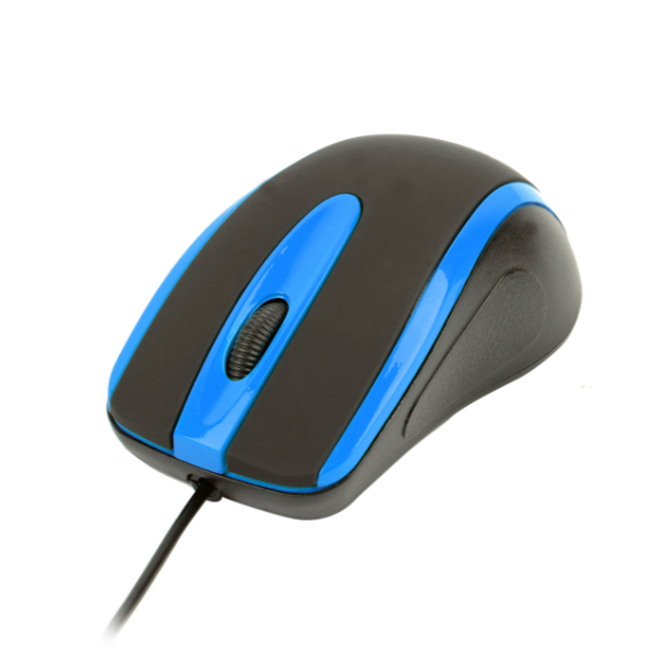 Дротова миша HAVIT HV-MS753 USB Black/Blue (1000 DPI, 3 кл)  - фото №2