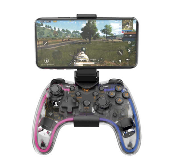 Ігровий бездротовий геймпад HAVIT HV-G180BT RGB Transparent  - фото №2