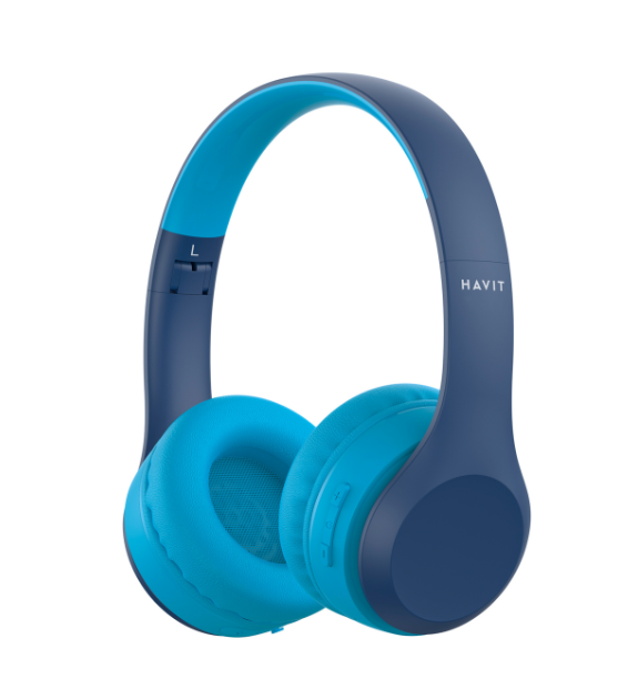 Навушники дитячі накладні бездротові HAVIT HV-H626BT Blue  - фото