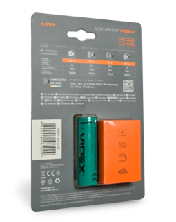 Портативний світлодіодний ліхтарик VIDEX VLF-A353 900Lm 5000K (40шт/ящ) - фото №2