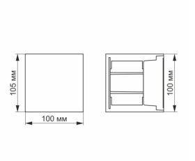 LED Світильник архітектурний AR04 IP54 VIDEX 6W 2700K - фото №2