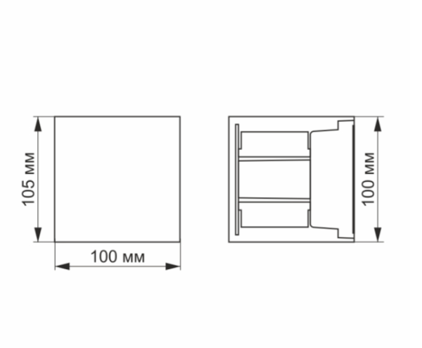 LED Світильник архітектурний AR04 IP54 VIDEX 6W 2700K - фото №2
