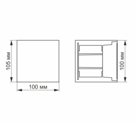 LED Світильник архітектурний AR04 IP54 VIDEX 6W 2700K - фото №2