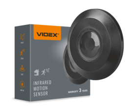 Датчик руху та освітленості VIDEX VL-SPC05B 220V 800W інфрачервоний Black - фото