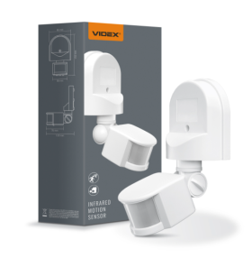 Датчик руху та освітленості VIDEX VL-SPW02W 220V 1200W інфрачервоний - фото