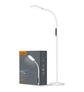 LED торшер білий VIDEX TF07W 14W 3000-5500K - фото