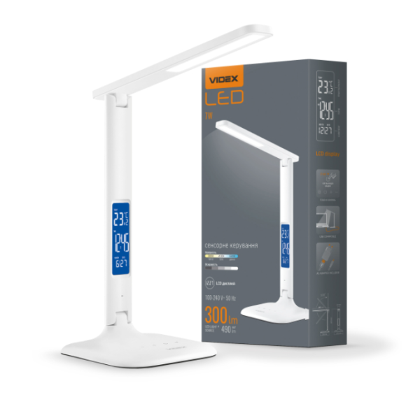 LED лампа настiльна VIDEX TF05W 7W 3000-5500K - фото