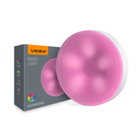 LED Світильник акумуляторний сенсорний VIDEX VL-NL064W-G 40Lm 4000K + RGB (20/100) - фото