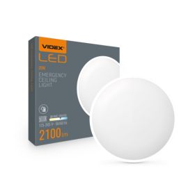 LED Світильник аварійний накладний VIDEX 20W 5000K VL-CLR-EM200-2 220V (10шт/ящ) - фото