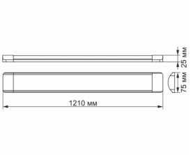 LED світильник лінійний VIDEX 36W 1,2М 4100K (VL-BN-36124) - фото №2