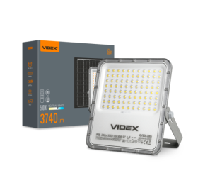 LED прожектор автономний VIDEX 3740Lm 5000K (VL-FSO5-3005) - фото