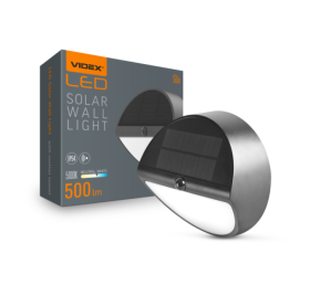 LED світильник автономний настінний IP54 VIDEX 500Lm 5000K (VL-BHSO-002-S)  - фото