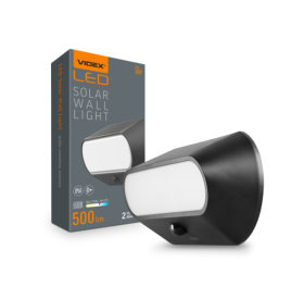 LED світильник автономний настінний IP54 VIDEX 500Lm 5000K (VL-BHSO-001-S) - фото