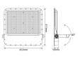 LED прожектор VIDEX PREMIUM F2 400W 5000K 220V (VL-F2-4005G) - фото №3