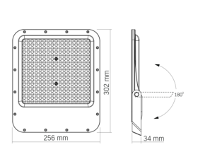 LED прожектор VIDEX PREMIUM F2 200W 5000K (VL-F2-2005G) - фото №2