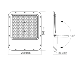 LED прожектор VIDEX PREMIUM F2 150W 5000K (VL-F2-1505G) - фото №3