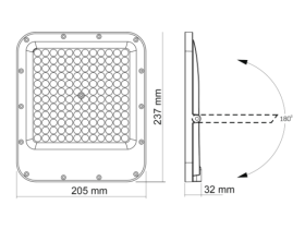 LED прожектор VIDEX PREMIUM F2 100W 5000K (VL-F2-1005G) - фото №3