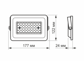 LED прожектор VIDEX F2e 30W 5000K (VL-F2e-305W) - фото №2