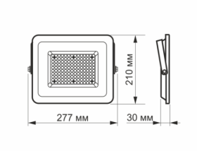 LED прожектор VIDEX F2e 100W 5000K (VL-F2e-1005W) - фото №2